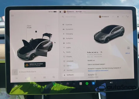 2019 Tesla Model 3 Long Range/Performance из США, поврежденный, VIN 5YJ3E1EB4KF386067